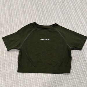 Alphalete Green Seamless Croo Top